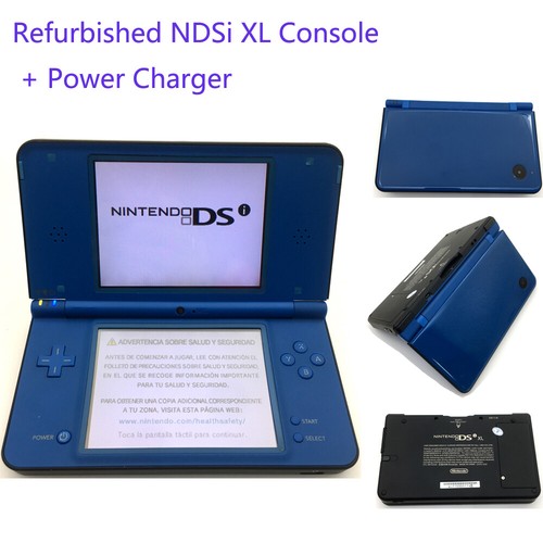 BLU Usato Retrofit Nintendo DSi XL NDSI XL Sistema Console Portatile + Caricabatterie - Foto 1 di 7