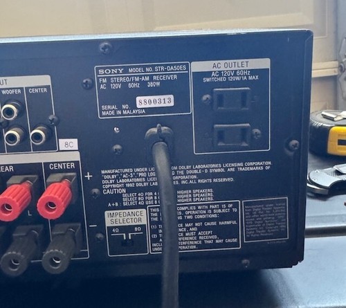 Sony DA50ES - Digital Cinema Sound Processing- 32 Bit - Picture 3 of 4
