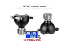 Leofoto YB-75SC Leveling Base with Handle for 75mm Bowl Arca Lever