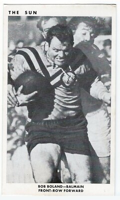 1967 BALMAIN TIGERS NRL Card BOB BOLAND The Sun