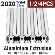 1/2/4pcs 2020 2040 Aluminium Extrusion Profile T/V-Slot 3D Printer CNC 30-100cm