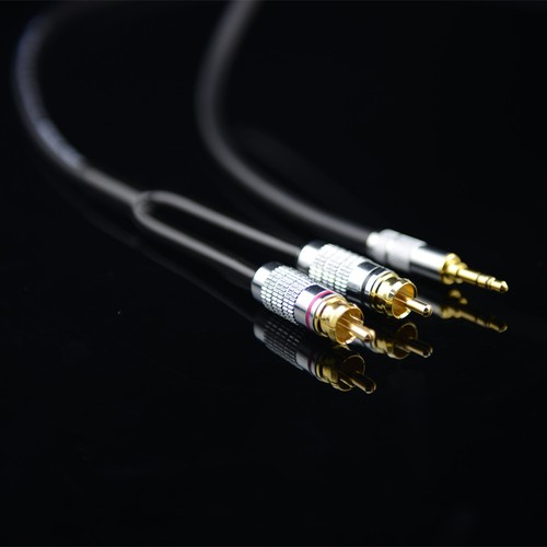 Prolink Standard 100 Audio Cable Stereo 3.5mm Jack to 2RCA Gold platedMP3 CD DVD - Picture 2 of 6