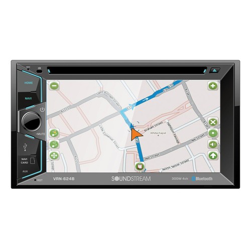 Soundstream VRN-624B DVD CD MP3 Player 6.2 Touchscreen Navigation GPS Bluetooth - Picture 2 of 4
