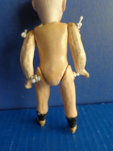 MUÑECA ANTIGUA 6,5" - #219 CABEZA BISQUE - CUERPO COMPUESTO - ZAPATOS MOLDEADOS - BOCA CERRADA - Imagen 9 de 17