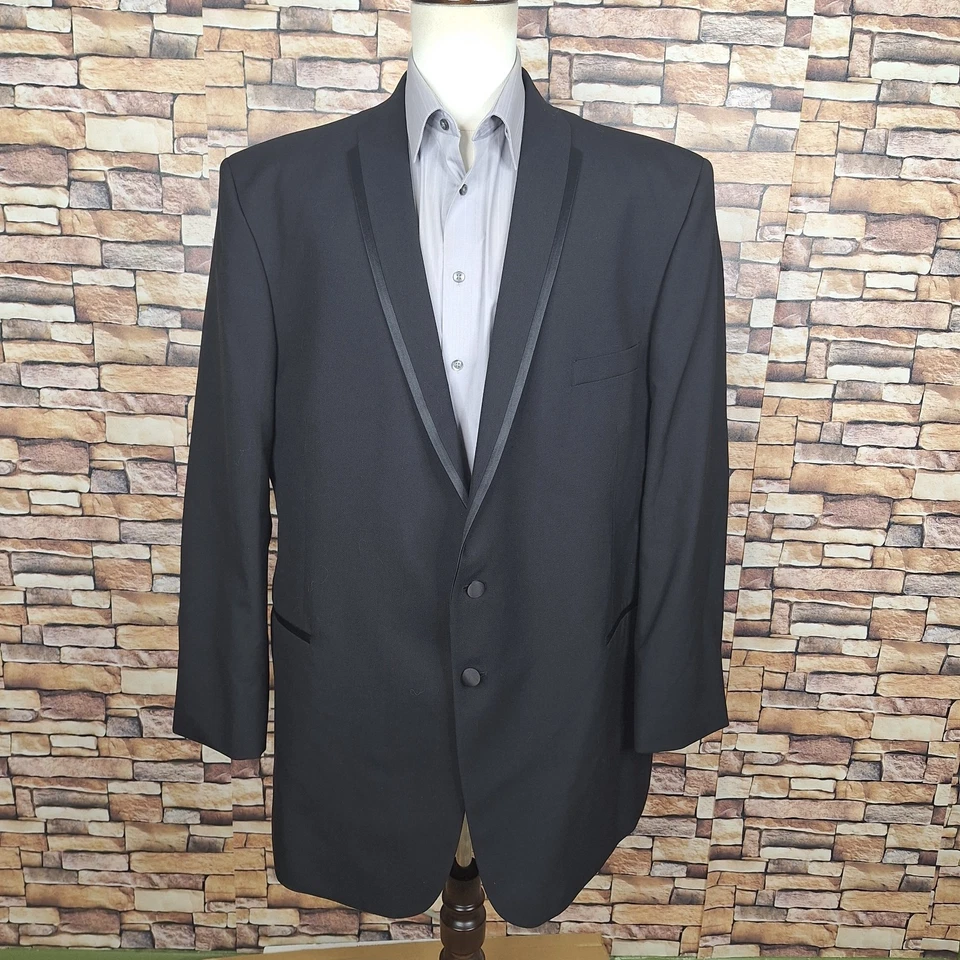 After Six Tuxedo Jacket Mens 50XL Black 2 Button Shawl NWT - Image 2 of 4