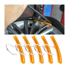 AICEL Tire Changing Rim Protector, 5PCS Wheel Rim Saver Tool, Yellow 15cm Vehi