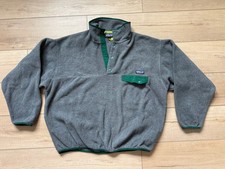 Vintage Patagonia Synchilla Snap-T Pullover Fleece Jacket Mens Large Gray Green