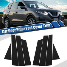 Decal Cover 8pcs/Set Door Window Trim Pillar Posts For Nissan Rogue 2014-2020