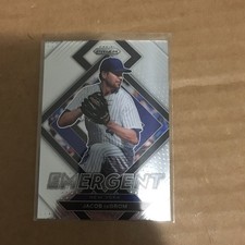 Jacob DeGrom 2022 Panini Prizm Baseball Emergent Insert #E-4 New York Mets