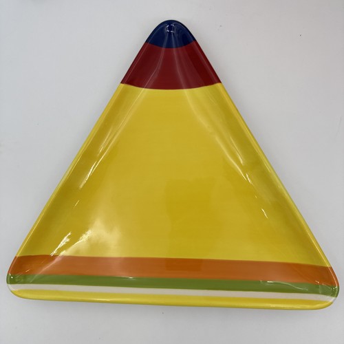 Set 3 Piatti Ceramica SONOMA Life Styles Colorfest Triangolo Quadrato Rettangolo - Foto 7 di 18