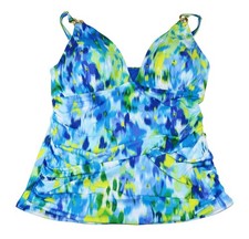 Traje de baño Tankini Bleu Rod Beattie Life's a Beach acuarela borrosa nuevo con etiquetas