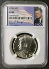 1970 D 50c Kennedy Silver Half Dollar NGC MS65