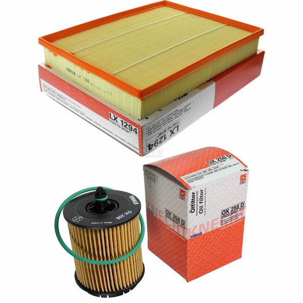 Mahle / Knecht Set Filterpaket Luftfilter LX 1294 ÖLfilter OX 258D-image