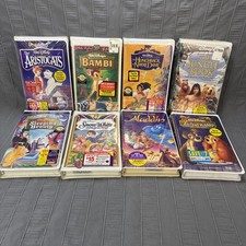 Disney Vintage VHS Sealed Lot of 8 Movies