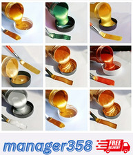 (60ml) Waterproof for DIY Art & Crafts Gold Metallic Acrylic Paint Brand New UK