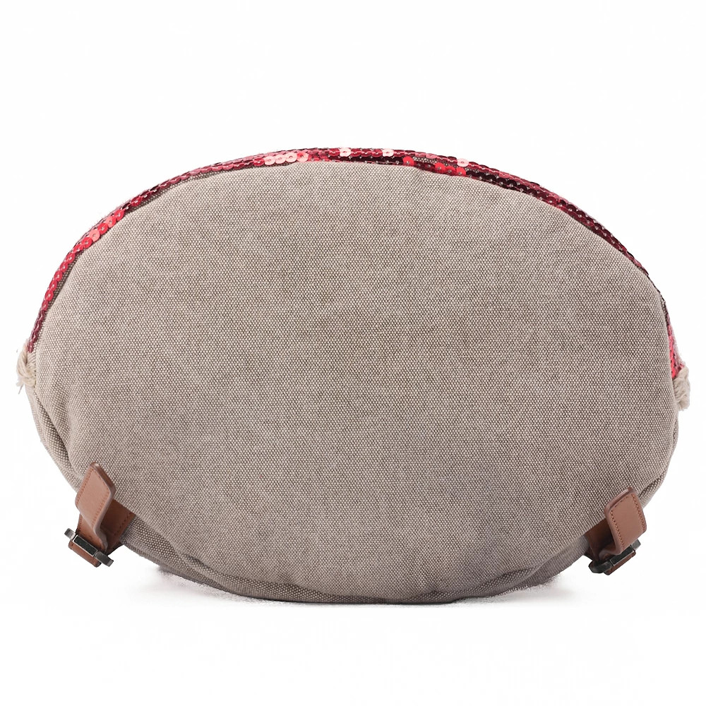 CHANEL Border Coco Charm Sequined Drawstring Back… - image 6