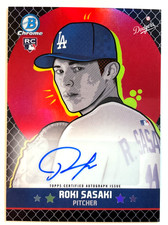 Roki Sasaki 2025 Bowman Chrome Baseball Bowman Ascensions Auto 1/5 BAA-RS