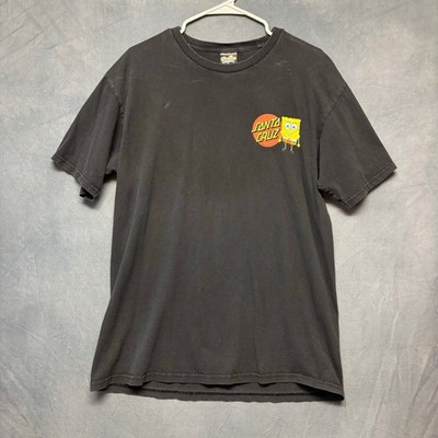 Santa Cruz Sponge Bob Shirt Nickelodeon Double Sided Skater Grunge Patrick Star