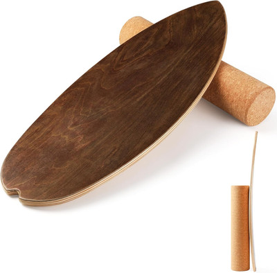 Balance Board, 15Mm Dickes Balanceboard + 10Mm Korkrolle, Balance-Board Maximale