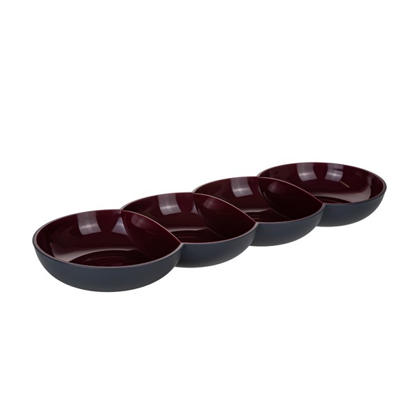 Tupperware Allegra Perle Merlot Schwarz Raupe Servierschale Ohne Deckel C154-image
