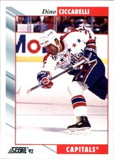 Dino Ciccarelli 1992-93 Score #395 Washington Capitals FREE SHIP AutographDen