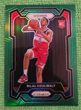 2023-24 Prizm Basketball #153 Bilal Coulibaly RC Green Prizm Wizards Rookie