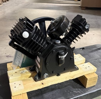 SPEEDAIRE 40KH93 Air Compressor Pump Splash Lubricated 2 Stage 5 hp DAMAGED FINS