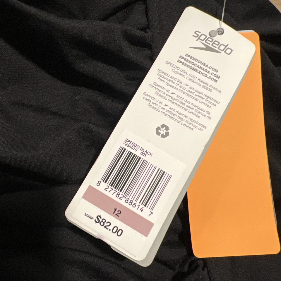 Traje de baño Speedo para mujer Traje de baño de una pieza Fruncido Tanque Entrenamiento de resistencia Talla 12 Foto 4 de 4