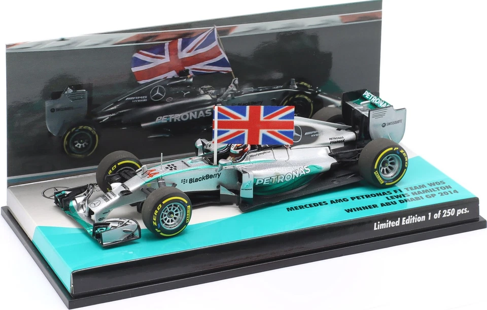 Mercedes F1 #44 2014 World Champion Winner Abu Dhabi GP Lewis Hamilton in 1:43 s - Image 2 of 3