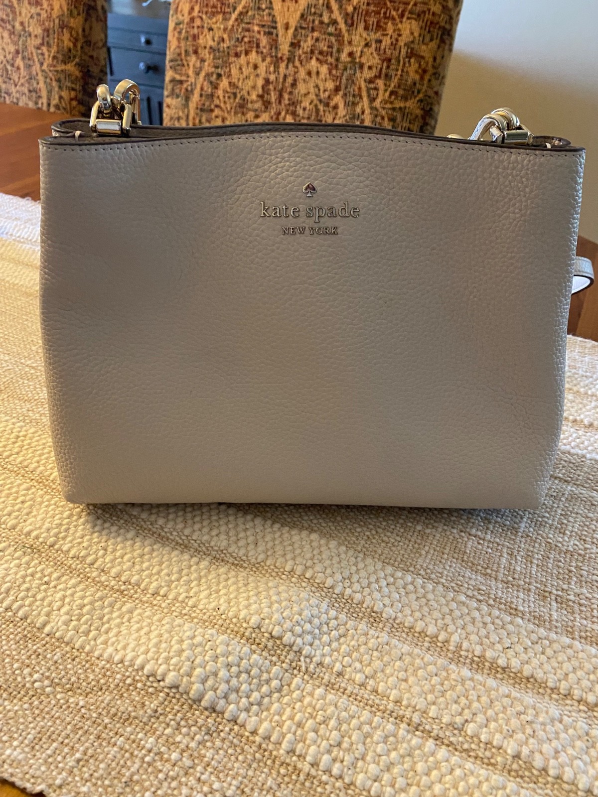 Kate Spade Medium Leather Handbag Cream Neutral Tan