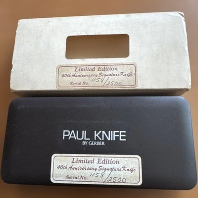  PAUL KNIFE 限定版 40周年記念 GERBER Paul Knife 40th Anniversary Signature Knife Limited Edition