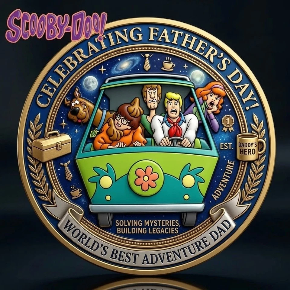 New Scooby-Doo celebration  Father's day world's best father  Coin
