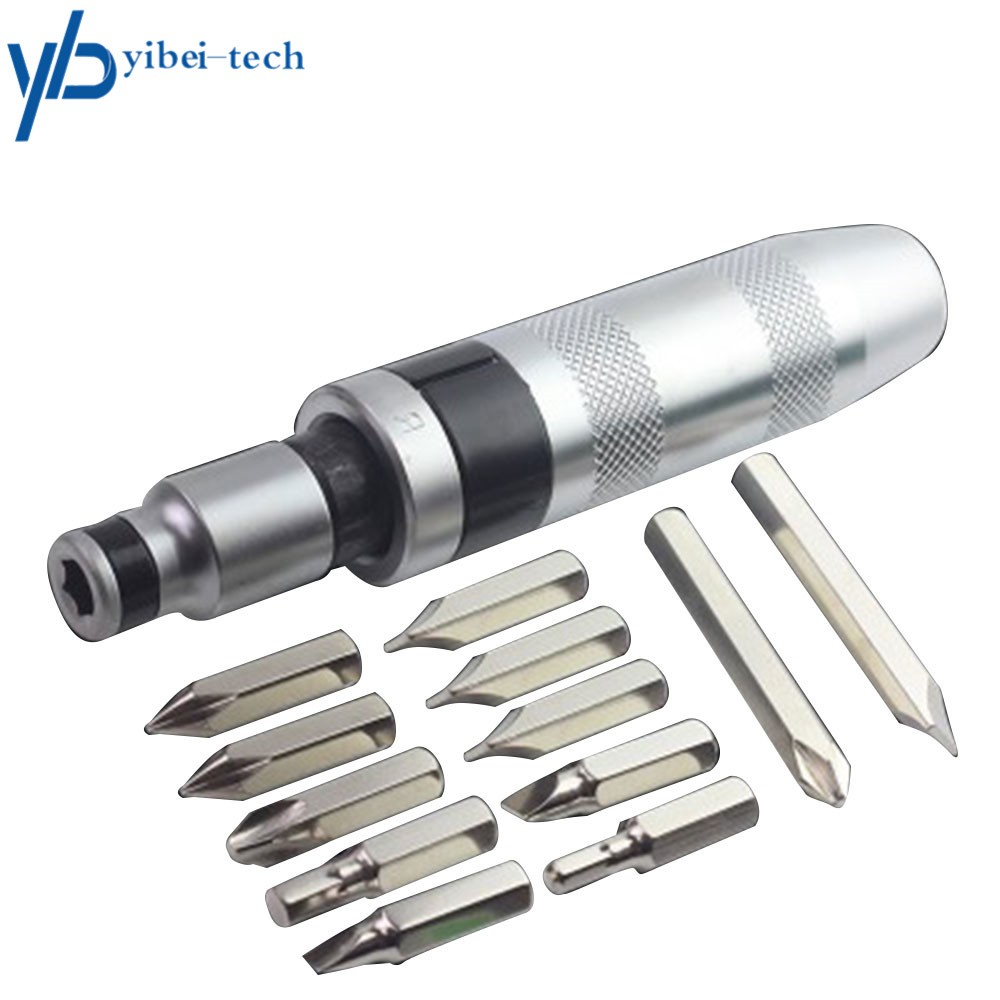 13Pcs 1/2In Heavy Duty Impact Driver Bits Screwdriver Set Tool Socket Kit w/ Box