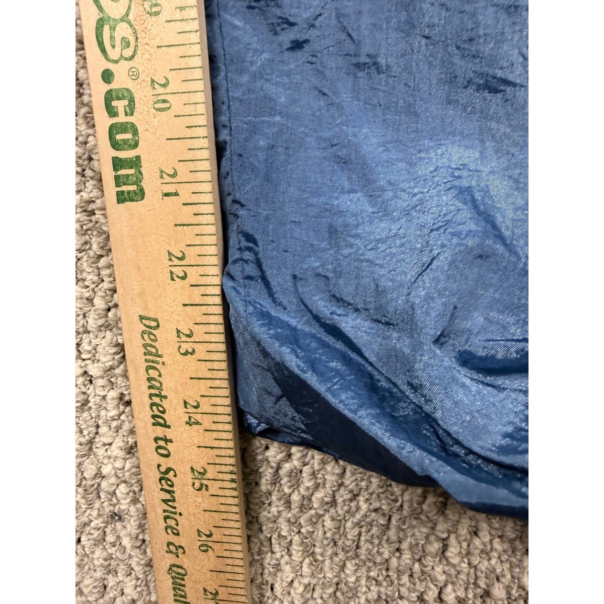 Unbranded VTG 80s - 90s Track Pants XL Blue Nylon Lined Zipper Cuff Windbreaker View 4
