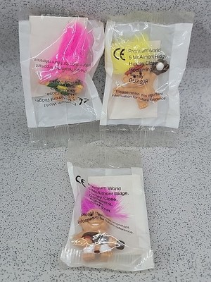 3 Vintage Weetos Müsli Mini Troll Bleistift Topper Neu Versiegelt Kostenloses Geschenk