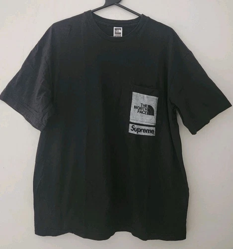 SS23 Supreme X La North Face Imprimé Poche T Shirt Taille M T Shirt Tnf