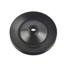 Black 1 Groove Power Steering Pump Pulley For GM Chevy Saginaw V-Belt Key Way
