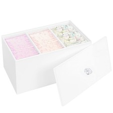 Tampon Holder Organizer for Bathroom Pad Container Storage , White