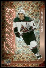 Clayton Keller 2024-25 Upper Deck #DZ-30 Dazzlers Orange Utah Hockey Club