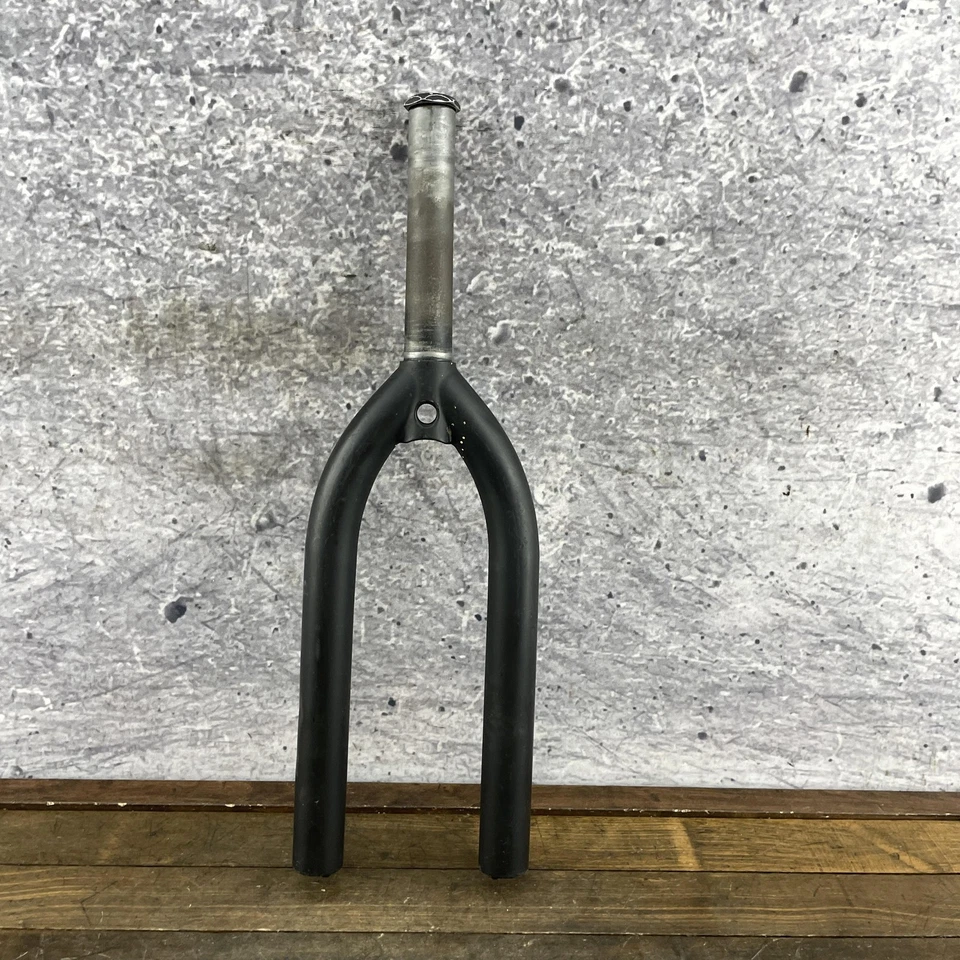 Mid School BMX Bike Fork 1 1/8 Threadless Steel 3/8 Dropouts Black Bigfoot 4x4 - Image 4 of 4