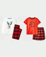 Bundle of Two Cat Jack Boys' 2pc Pajama Sets Halloween Christmas Theme