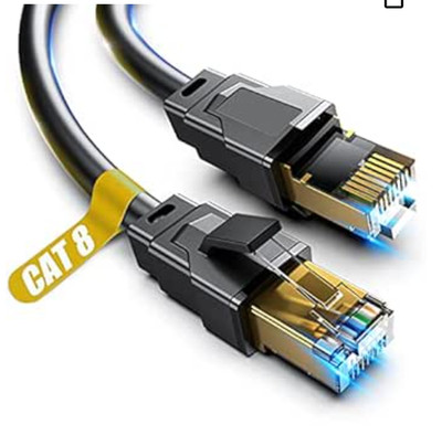Vabogu Cat 8 S/FTP Ethernet Cable - 60ft Indoors and Outdoors