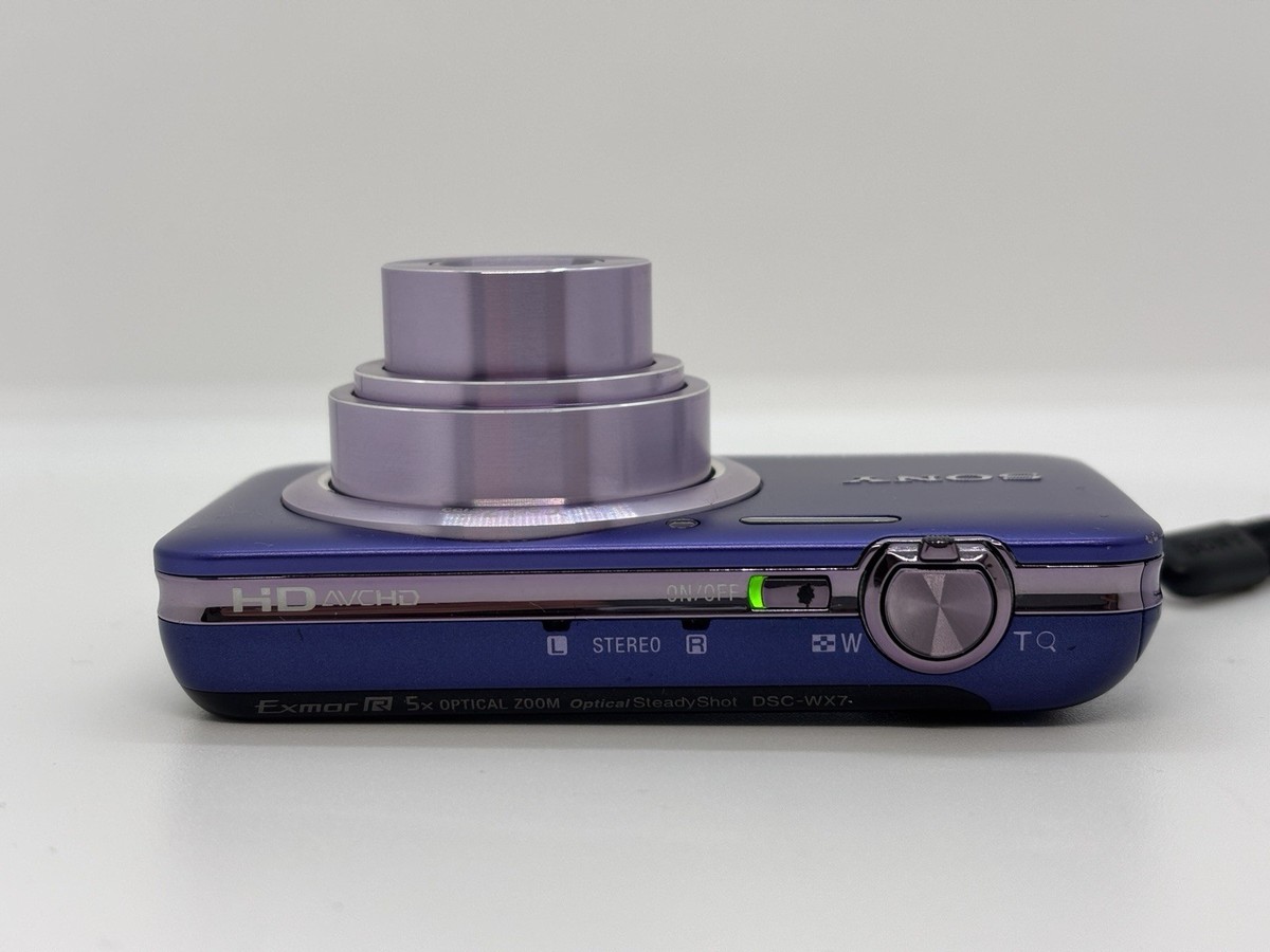 SONY Cyber-Shot DSC-WX7 16.2MP 5x Zoom Digital Camera Purple From