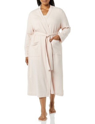 Amazon Essentials Women's Lightweight Waffle Full-Length Bath Robe (Available in