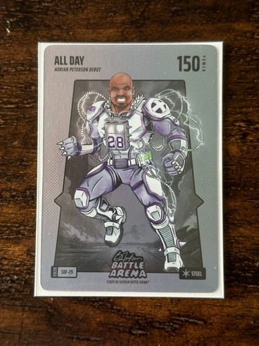 Bo Jackson Battle Arena - All Day Adrian Peterson Silver Battlefoil Steel SBF-29