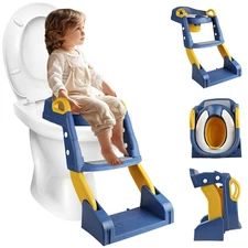 Kids Potty Training Seat with Step Stool Ladder for Toddler Child Toilet Chair