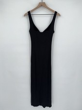 L*SPACE Mara Cutout Rib Dress Black Women's Size XL