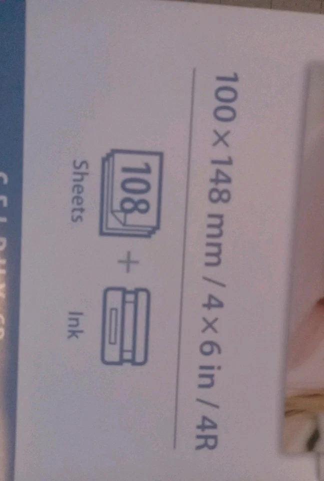 Juego de papel tinta color Canon Selphy KP-108IN 108 hojas 4x6 con 3 tóneres  Foto 3 de 4