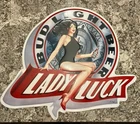 Vintage Bud Light Budweiser 'Lady Luck' Beer Tin Sign 35” X 31” Bar Pub Man Cave