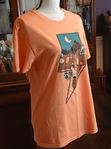 T-shirt donna Magnolia Mill Co nativi americani 100% cotone nuova con etichetta costa $34 - Foto 5 di 8